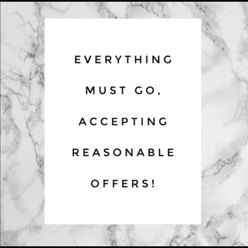 Everything Must Go. Make an offer or bundle!